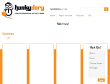 Tablet Screenshot of hunkydoryrepair.com